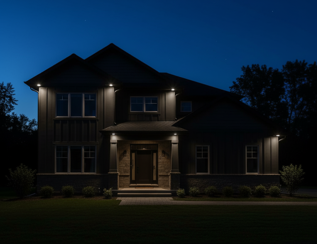 Gebäude unbeleuchtet